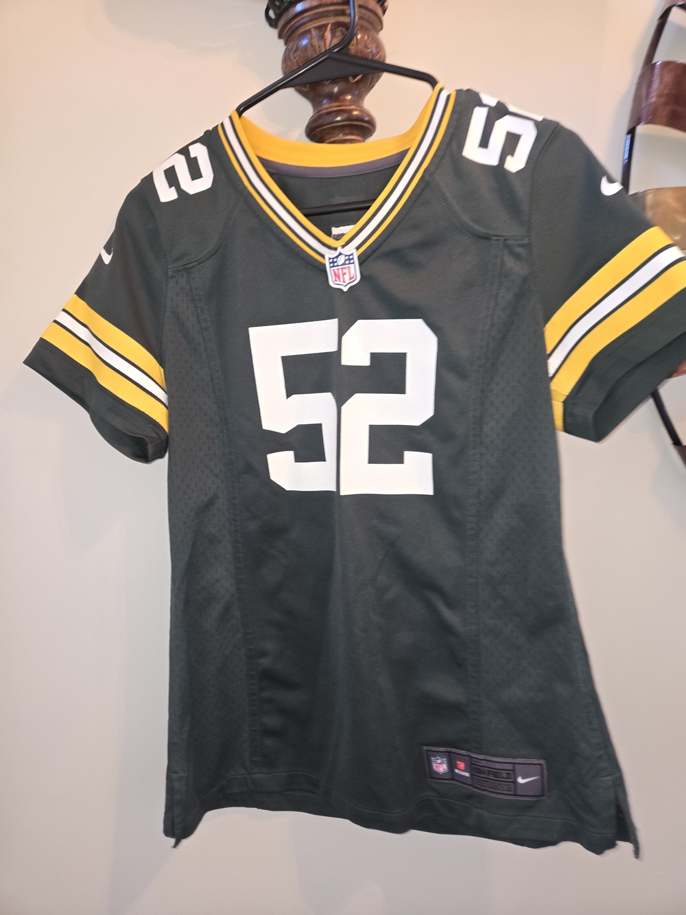 Nike Green Bay Packers Boys #52 Green Jersey - Nike